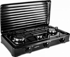 Płyta wolnostojąca Luxpol Kuchenka gazowa 3-palnikowa Luxpol K03SC (czarny) 2