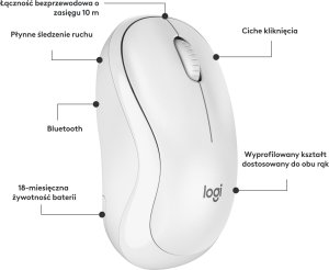 Mysz Logitech M240 Silent biała (910-007120) 7