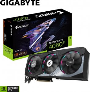 Karta graficzna Gigabyte Aorus GeForce RTX 4060 Ti Elite 8GB GDDR6 (GV-N406TAORUS E-8GD) 2