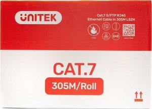 Unitek Kabel skrętka LSZH Cat. 7 S/FTP 305 m 3