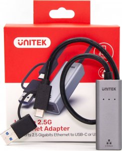 Karta sieciowa Unitek USB-A/C na RJ45 2.5 G Ethernet (U1313C) 6