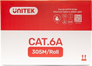 Unitek Kabel skrętka LSZH Cat. 6a S/FTP 305 m 2