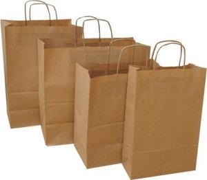 NC Koperty TORBY PAPIEROWE 305 X 170 X 340 MM ECOBAG BRĄZOWE 1 SZT. 1