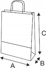 NC Koperty Torba papierowa 30.5x17x42.5cm brązowa 2