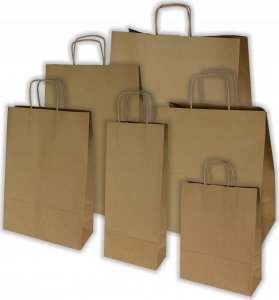 NC Koperty Torba papierowa 30.5x17x42.5cm brązowa 4