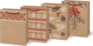 MFP paper torebka na prezent BN M LUX kraft mix V6 (190x250x90) 5251441 1