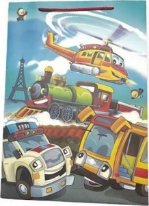 JU-PITER Torebka ozdobna prezentowa 4wz 26x32x25cm JP 4606A szerokie dno mix cena za 1 szt 3