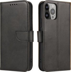 Hurtel Magnet Case etui do Xiaomi Redmi Note 12 Pro / Poco X5 Pro 5G pokrowiec z klapką portfel podstawka czarne 1