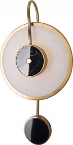 Kinkiet MAXlight Pokojowa lampa ścienna Retro kinkiet LED 6W okrągły złoty 1