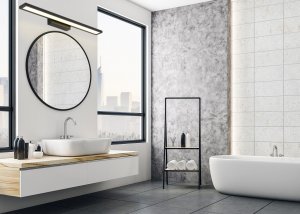 Kinkiet Toolight KINKIET ŁAZIENKOWY LED 60CM APP840-1W FLAT BLACK 7