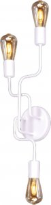 Kinkiet Kaja Ścienna lampa Peka K-4046 loftowe oprawki na żarówki białe 1