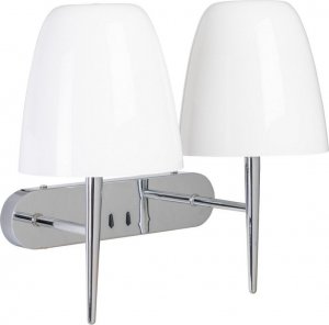 Kinkiet Bigbuy Home Lampa ścienna 42 x 22 x 33,7 cm Szkło Metal Srebro 1