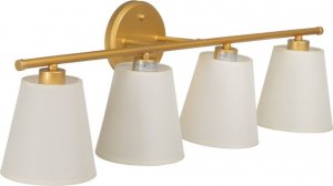 Kinkiet Bigbuy Home Lampa ścienna 82 x 20 x 25 cm Tkanina syntetyczna Złoty Metal Nowoczesny 1