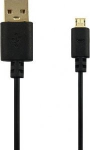 Kabel USB Vega USB-A - microUSB 1.5 m Czarny 1