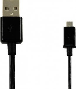 Kabel USB Vega USB-A - microUSB 1 m Czarny 1