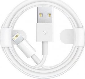 Kabel USB Vega KABEL USB IPHONE BIAŁY 1M ECONOMY LIGHTNING ZAMIENNIK HQ TRAY 2A APPX> 1