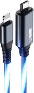 Kabel USB Vega USB-C - Lightning 1 m Niebieski (31181) 2