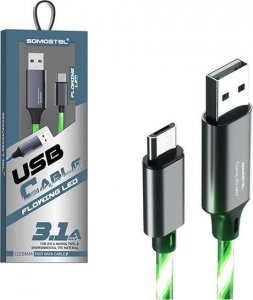 Kabel USB Vega USB-A - microUSB 1.2 m Zielony (31379) 1