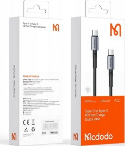 Kabel USB Mcdodo USB-C - USB-C 1 m Czarny (CA-3130) 11