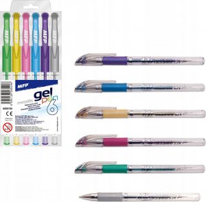 MFP paper długopis żelowy zestaw 6szt GM1038-6 metalic 6000795 1