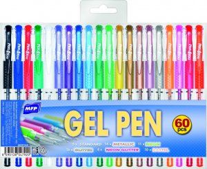 MFP paper długopis żelowy zestaw 60szt 1102-1012M mix 6001144 1