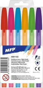 MFP paper długopis Tika 107 Fluo - zestaw 6 kolorów 6001153 1