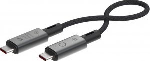 Kabel USB Linq USB-C - USB-C 0.3 m Czarno-szary (KBALIQUSB0002) 1