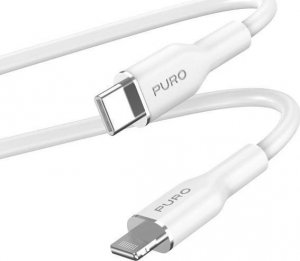 Kabel USB Puro USB-C - Lightning 1.5 m Biały (PUR686) 1