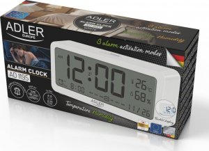 Adler AD 1195w Budzik na baterie - biały 6