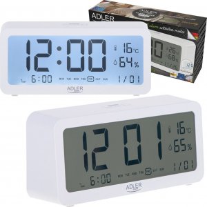 Adler AD 1195w Budzik na baterie - biały 7