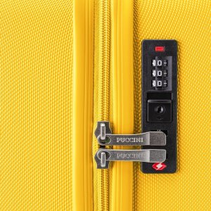 Puccini Mała kabinowa walizka PUCCINI BALI ABS021C 6 Żółta 6