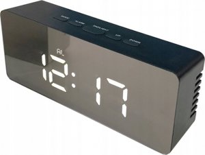 Verk ZEGAR BUDZIK TERMOMETR LUSTRO LED ALARM DATA 4w1 2