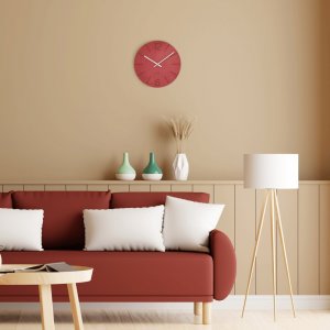Lavvu LAVVU Czerwony zegar ścienny Natur* 34cm 2