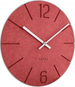 Lavvu LAVVU Czerwony zegar ścienny Natur* 34cm 3