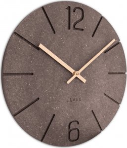 Lavvu LAVVU Brązowy zegar ścienny Natur* 34cm 2