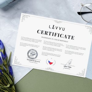 Lavvu LAVVU Brązowy zegar ścienny Natur* 34cm 3