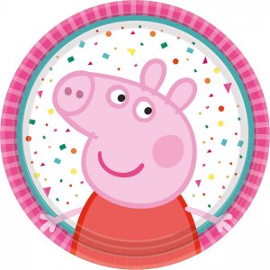 PROCOS Talerz Anagram Peppa Pig 8szt.18cm one size 1