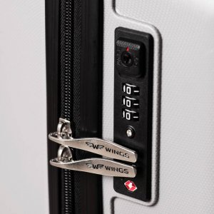 Kemer Duża walizka KEMER WINGS TD190 L Srebrna 4