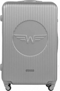Kemer Duża walizka KEMER WINGS SWL01 L Srebrna 1
