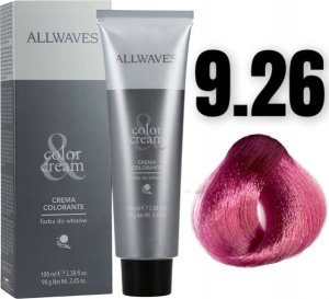 Allwaves Allwaves Cream Color farba do włosów, koloryzacja trwała, 100 ml 9.26 cyklamenowy blond 1