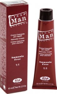 Lisap Lisap Man, Farba do włosów dla mężczyzn Nr 6 Ciemny Blond, bez amoniaku, 60ml 1