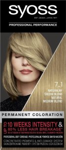 Syoss Permanent Coloration farba do włosów trwale koloryzująca 7_1 Naturalny Średni Blond 1