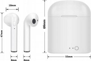 Słuchawki Verk SŁUCHAWKI BEZPRZEWODOWE BT SPORT i7S TWS POWERBANK 8