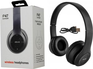 Słuchawki Verk SŁUCHAWKI BEZPRZEWODOWE P47 BLUETOOTH MIKROFON MP3 4