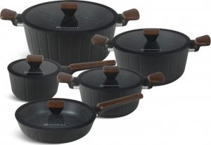 Edenberg Zestaw garnków Edenberg EB 5841  komplet garnków marmurowych z patelnią i rondlem  indukcja gaz 11