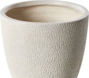 Beliani Doniczka 36 x 36 x 32 cm kremowa KANNIA 4