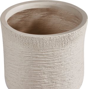 Beliani Doniczka 26 x 26 x 25 cm beżowa SAMOS 4