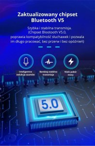 Słuchawki Manta Słuchawki bezprzewodowe dokanałowe TWS Manta MTWS001 Powerbank 4