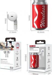 Słuchawki Manta Słuchawki bezprzewodowe bluetooth TWS H35T Powerbank 3