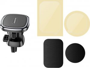 BOROFONE UCHWYT SAMOCHODOWY BH67 MAGNETYCZNY NA KRATKĘ CZARNY 7